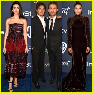 Nina Dobrev & 'Vampire Diaries' Co-Stars Step Out For Golden Globes After Party