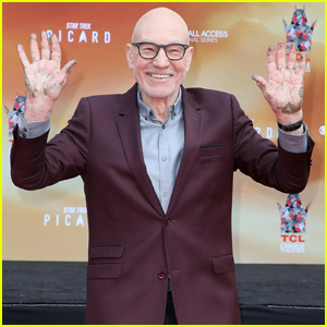 Patrick Stewart Honored at Hand & Footprint Ceremony in Hollywood!