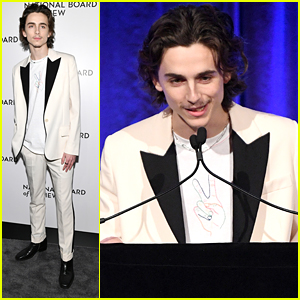Timothee Chalamet Sports a Goatee For National Board of Review Gala 2020