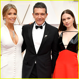 Antonio Banderas Brings Daughter Stella & Girlfriend Nicole Kimpel to Oscars 2020