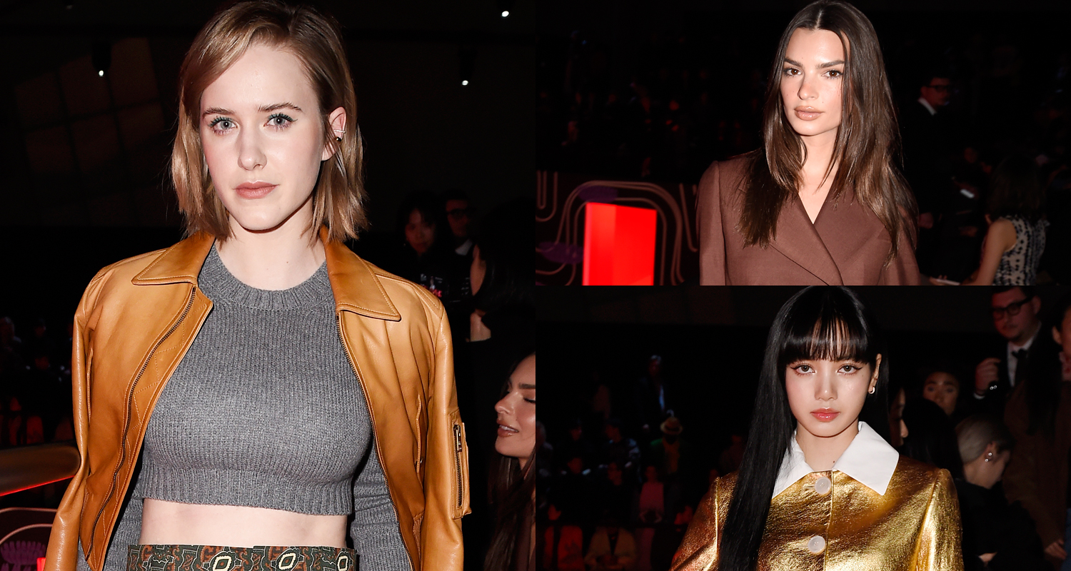 Rachel Brosnahan, Emily Ratajkowski & Lisa from Blackpink Sit Front Row at Prada Show!