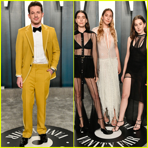 Charlie Puth Goes Colorful at Vanity Fair Oscar Party 2020