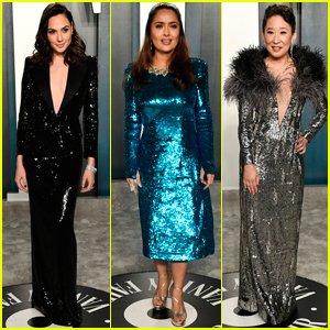 Gal Gadot, Salma Hayek, & Sandra Oh Dazzle at Vanity Fair Oscar Party 2020