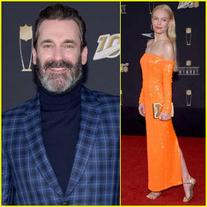 Jon Hamm & Kate Bosworth Arrive in Style for NFL Honors 2020 in Miami