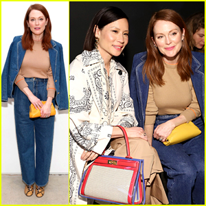 Julianne Moore Joins Lucy Liu at Tory Burch's Fashion Show Before Watching The Oscars With Her Daughter