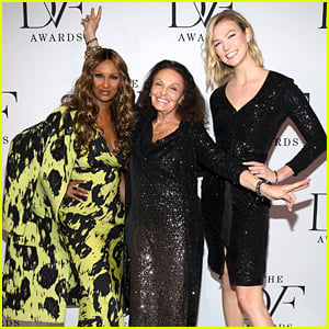 Karlie Kloss Helps Diane von Furstenberg Honor Iman at DVF Awards 2020
