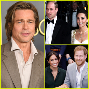Kate Middleton & Prince William React to Brad Pitt's Joke About Prince Harry's Royal Exit