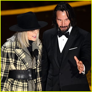 Keanu Reeves & Diane Keaton Have 'Something's Gotta Give' Reunion at Oscars 2020