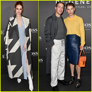 Madelaine Petsch Joins Tommy Dorfman & Cameron Dallas For Boss & Vogue Italia Party in Milan
