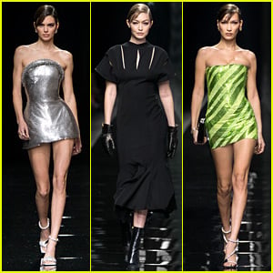 Kendall Jenner, Hadid Sisters, & More Top Models Walk in Versace's Milan Show