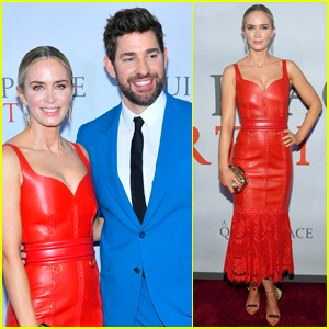 Emily Blunt Looks Red Hot in Leather at 'A Quiet Place Part II' Premiere with John Krasinski!