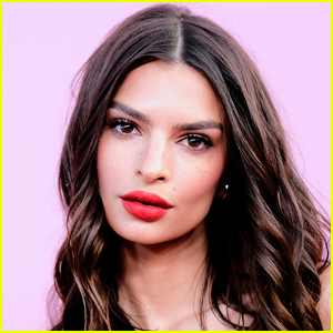 Emily Ratajkowski Poses Without Clothes Behind a Curtain While Isolating at Home