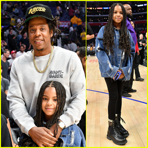 Jay-Z & Blue Ivy Enjoy Father-Daughter Outing at Lakers Game!