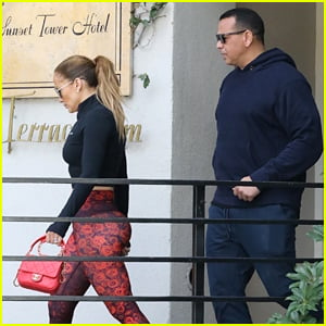 Jennifer Lopez & Alex Rodriguez Hit the Gym & Make a Stop at the Office Together