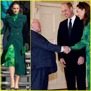 Prince William & Duchess Kate Middleton Arrive in Dublin & Meet Ireland's President!