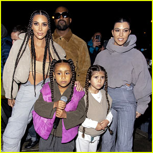 Kim Kardashian Cheers on Daughter North at Kanye's 'Yeezy' Show in Paris