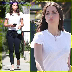 Ana De Armas Takes Dog Elvis for a Walk Around Venice | Ana de