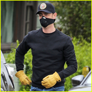 Colin Hanks Wears Face Mask & Construction Gloves While Out in L.A.