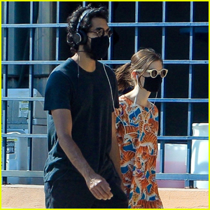 Dev Patel & Girlfriend Tilda Cobham-Hervey Wear Protective Masks on Afternoon Stroll