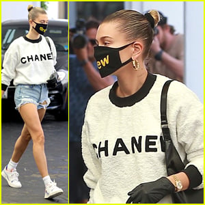 Hailey Bieber Wears Drew House Mask While Heading To Doctor's Appointment