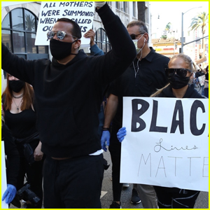 Jennifer Lopez & Alex Rodriguez Protest for Black Lives Matter in L.A.