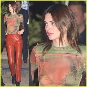 Kendall Jenner Grabs Dinner With Sis Kylie & Scott Disick in Malibu