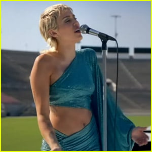 Miley Cyrus Sings The Beatles' 'Help' in an Empty Football Stadium - Watch Now!