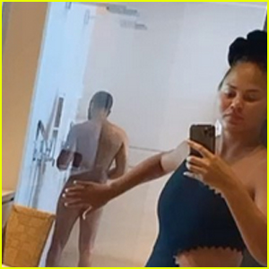 Chrissy Teigen Cheekily Puts Husband John Legend's Butt on Display - Watch! (Video)