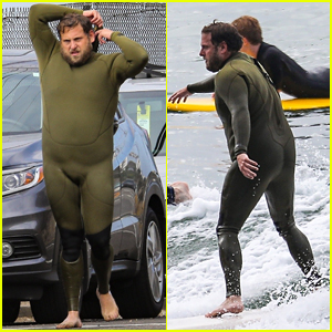 Jonah Hill Gets In an Early Morning Surf Session in His Wetsuit