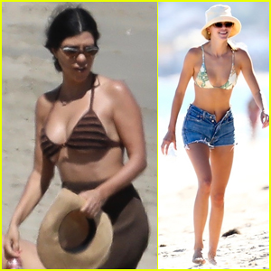 Kourtney Kardashian & Kendall Jenner Enjoy a Day at the Beach in Malibu!