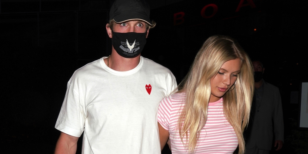 Logan Paul & Girlfriend Josie Canseco Cuddle Up After Dinner With Friends in West Hollywood