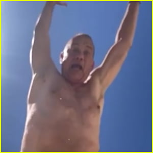 Tom Hanks Jumps Shirtless Into the Pool For His 64th Birthday!
