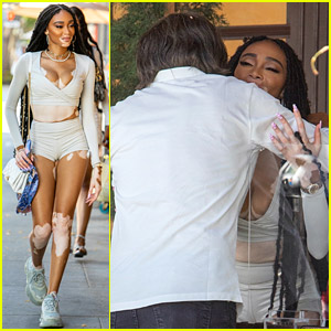 Winnie Harlow Runs Into a Famous Friend's Dad at Lunch in Beverly Hills