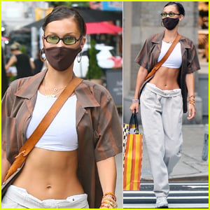 Bella Hadid Shows Off Her Abs While Shopping in NYC