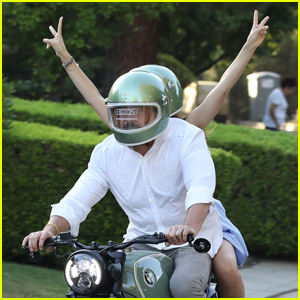 Ben Affleck Takes Girlfriend Ana de Armas on a Ride on His New BMW Motorcycle for His Birthday!