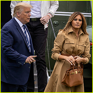 Melania Trump Appears to Pull Hand Away from President Trump Yet Again - See Viral Video