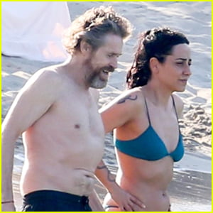 Willem Dafoe & Wife Giada Colagrande Enjoy a Day at the Beach in Italy
