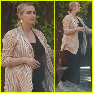 Ashlee Simpson Wears Bump-Hugging Dress While Out Running Errands