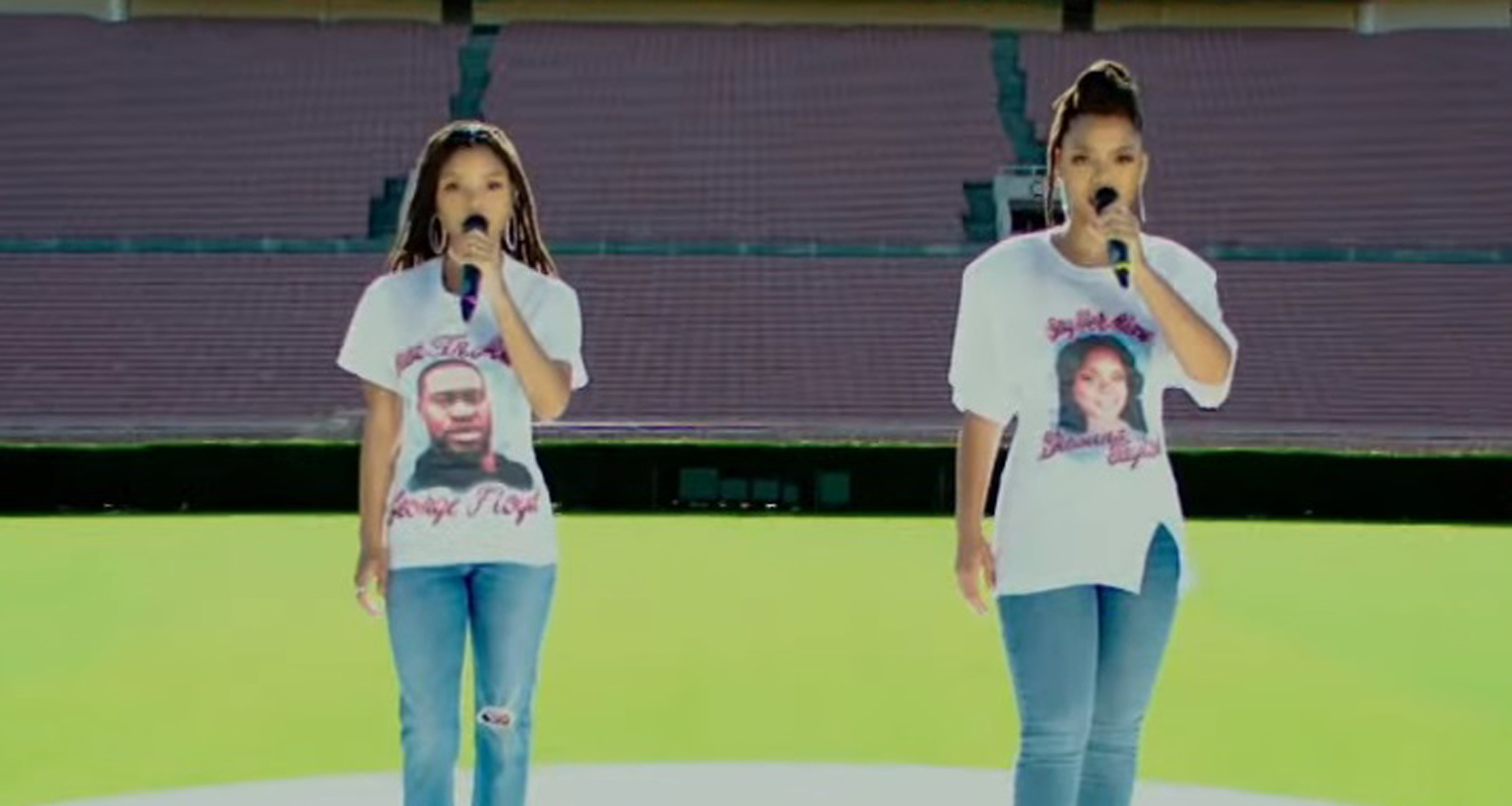 Chloe x Halle Kick Off NFL Season by Performing National Anthem Watch