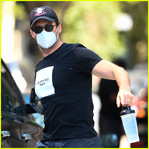 Hugh Jackman Hits The Gym While Preparing For 'Music Man' With Virtual Dance Classes