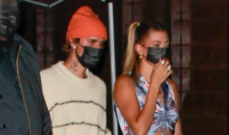Justin & Hailey Bieber Step Out for Thursday Night Dinner at Craig’s!