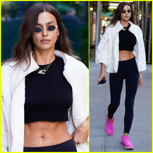 Irina Shayk Bares Her Toned Abs While Out in NYC!