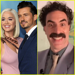 Orlando Bloom Surprises Katy Perry with Message from Borat on Her Birthday - Watch!