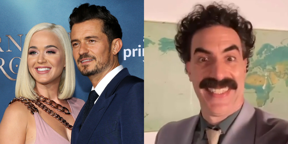 Orlando Bloom Surprises Katy Perry with Message from Borat on Her(00)