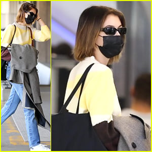 Kaia Gerber Takes To The Skies For Flight Ahead of Thanksgiving