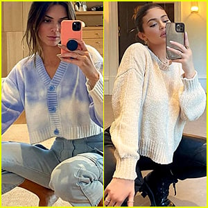 Stylish Gym Outfit: Kendall Jenner Rocks an Oversized Jumper and Sheer  Leggings
