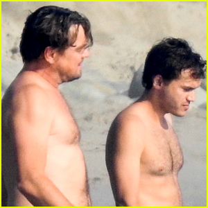 Leonardo DiCaprio Goes Shirtless for Beach Day with BFF Emile Hirsch! (Photos)