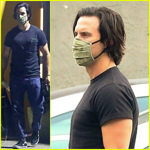 Milo Ventimiglia Brings His Dog for Workout at Private Gym