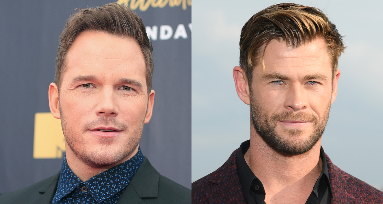 Chris Pratt Jokingly Begs Chris Hemsworth to Stop Working Out Chris