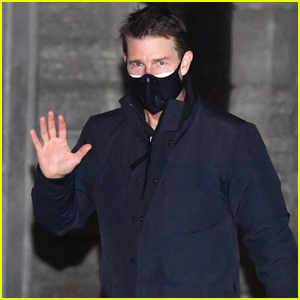 Tom Cruise Wears Face Mask Filming Late Night Scenes for 'Mission: Impossible 7' in Italy